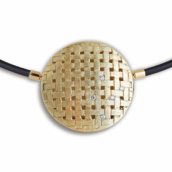 68334-00 Wechselschließe Gelbgold, 5 Brillanten