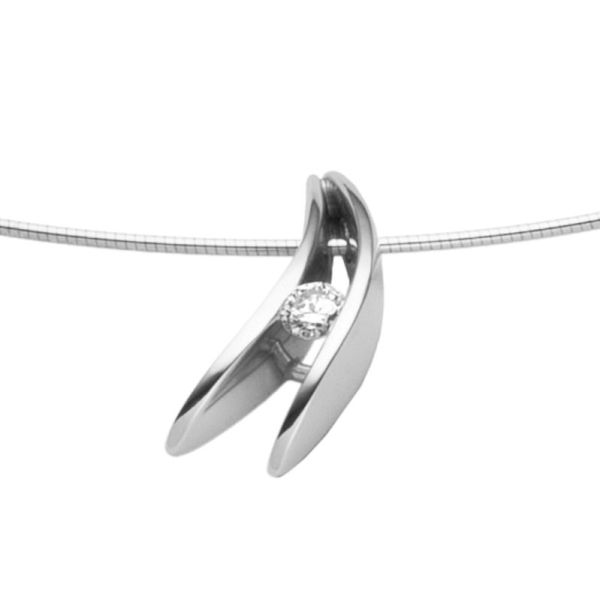 71055-00 Collier Weißgold, Brillant