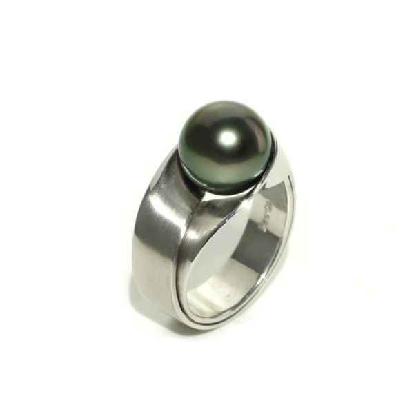 81958-00 Ring Weißgold, Tahitiperle