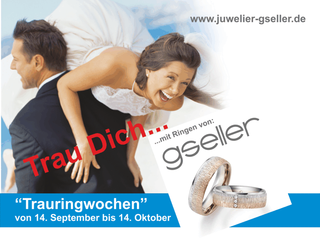 Trauringwochen von 14. September bis 14.Oktober 2023